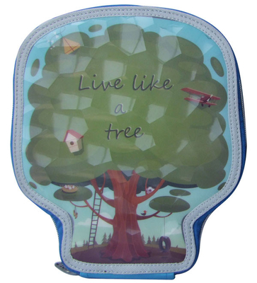 Les enfants dessinant l'arbre animé rempli 2 par poches de trousse d'écolier ont formé 22.7×19.5×4.4 cm