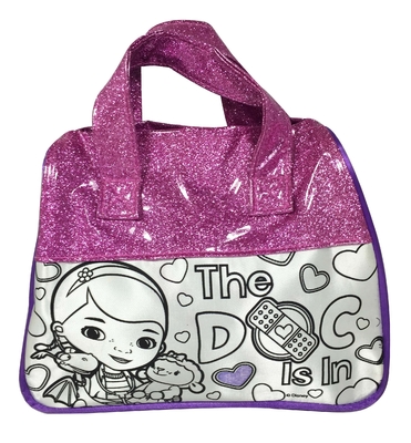 Sac d'emballage coloré de griffonnage avec le polyester de Doodlebag personnalisé par poignée