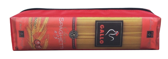Belle bande dessinée de poche Zippered par enfants pour la trousse d'écolier de fermeture éclair de la nourriture une de jeunes garçons