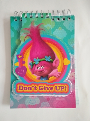 Instruisez les carnets de notes à spirale frais de papeterie avec des blocs - notes de collection/carnet de trolls pour des enfants